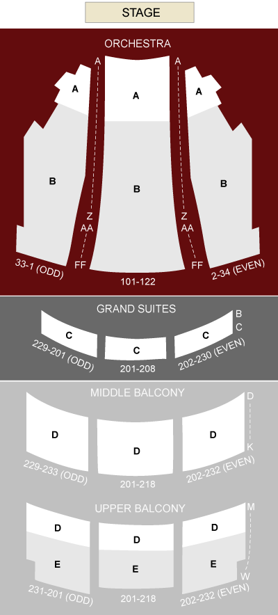 Hippodrome Performing Arts Center Baltimore, MD - seating chart and stage Hippodrome Performing Arts Center Baltimore, MD - seating chart and stage