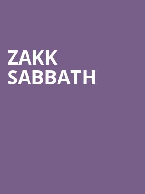 Zakk Sabbath, Rams Head Live, Baltimore