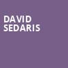 David Sedaris, Majestic Theatre, Baltimore