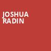 Joshua Radin, Rams Head On Stage, Baltimore